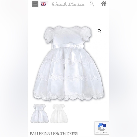 The Sarah Louise Ballerina Dress in White—size 12m (1 year)